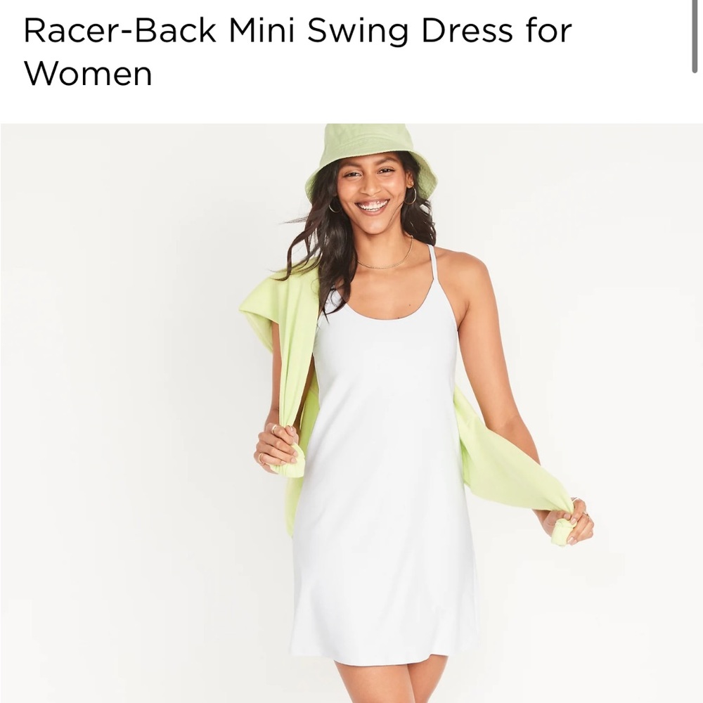 Old Navy Sleeveless PowerSoft Performance Racer-Back Mini Swing Dress